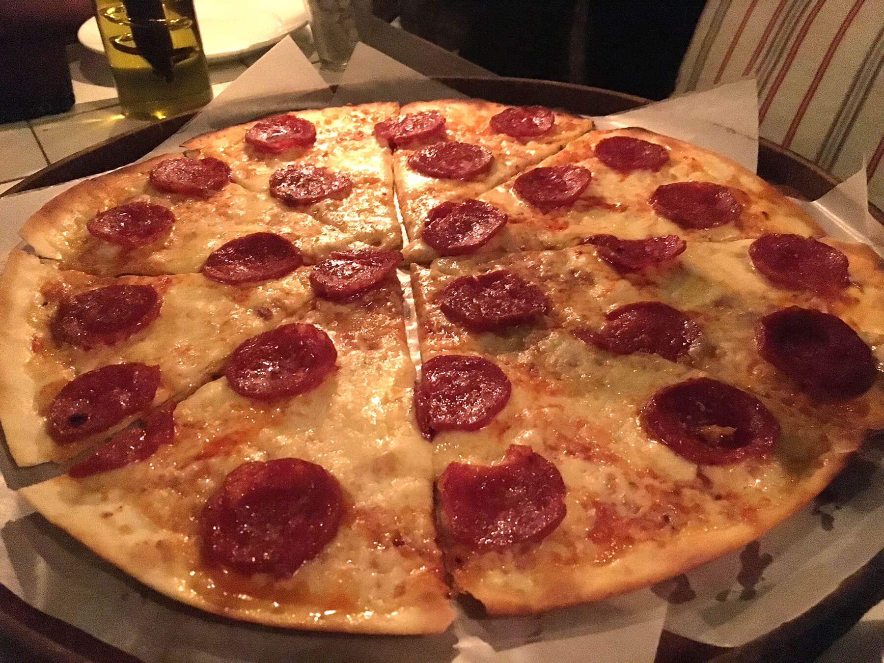 Double Cheese Pepperoni Pizza at Olive Bistro, Jubilee Hills, Hyderabad – Review